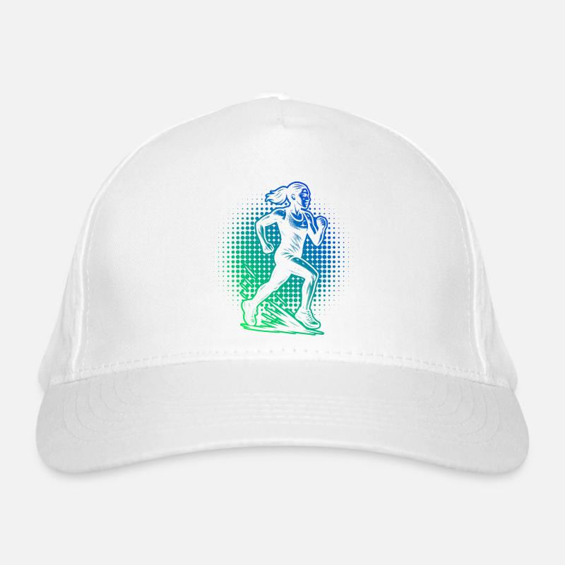 Compact running design for racing Organic Baseball Cap