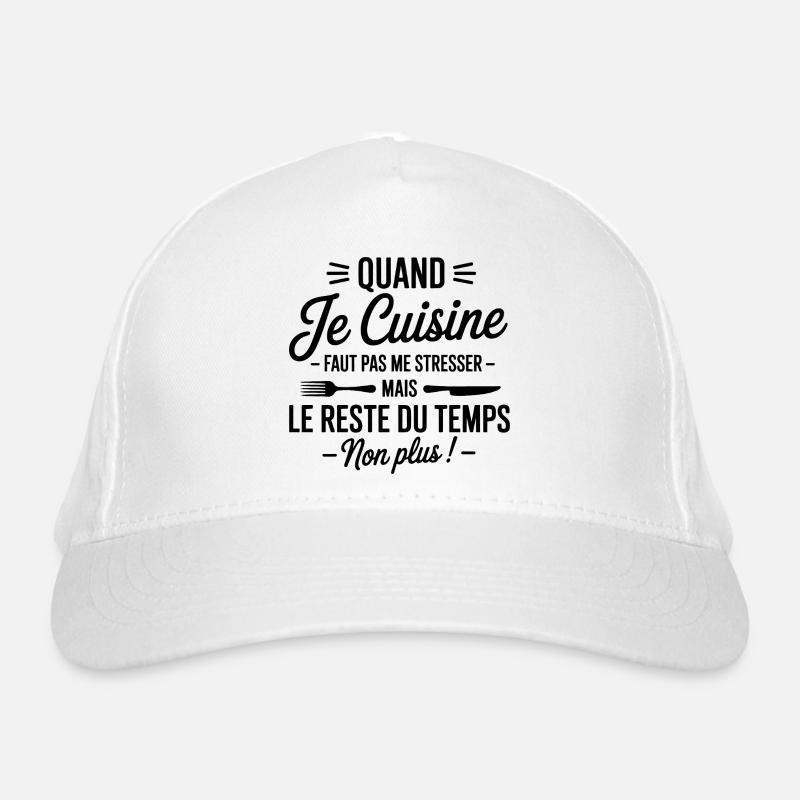 humorous kitchen apron Organic Baseball Cap