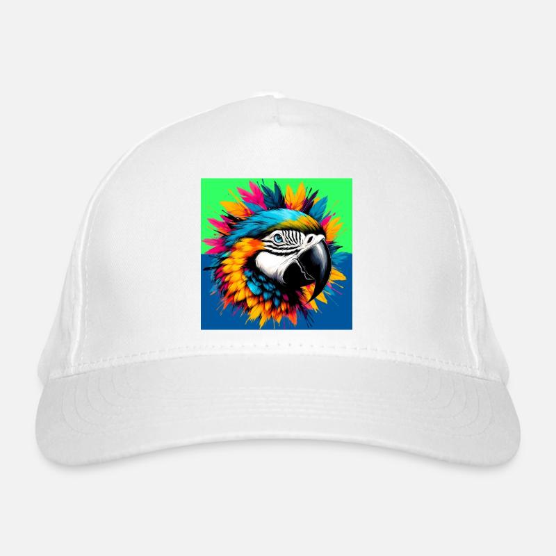 Papagei Bio-Baseballkappe