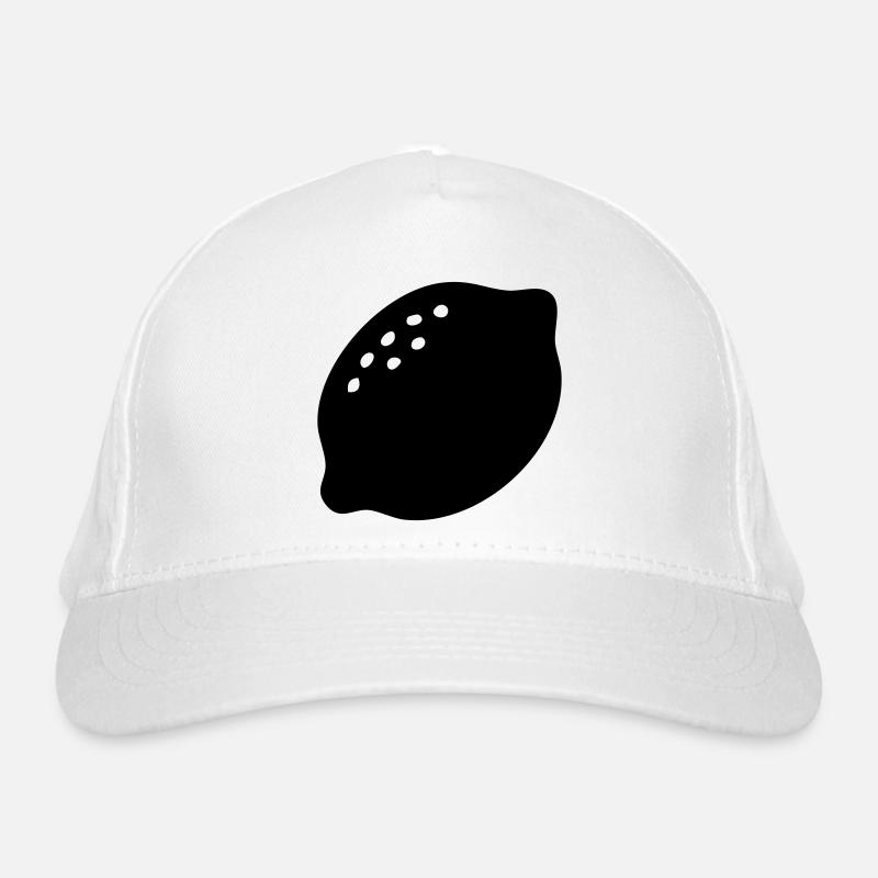 Lemon Silhouette – Fresh Citrus Design Organic Baseball Cap