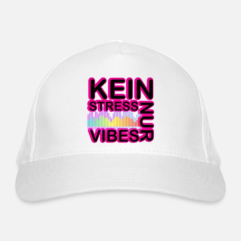 Kein Stress Vibes Neon Bio-Baseballkappe