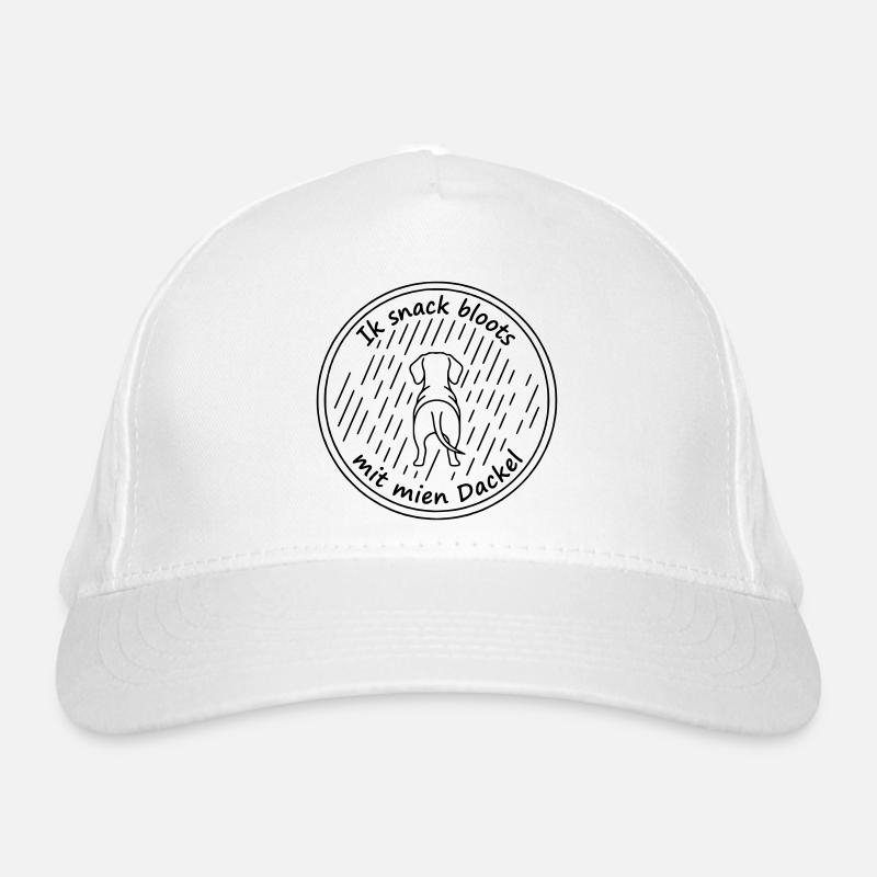 ik snack bloots mit mien dackel Bio-Baseballkappe