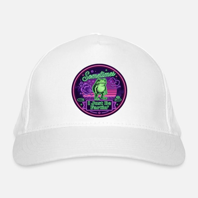 Manchmal furze ich einfach nur Froschneon Bio-Baseballkappe