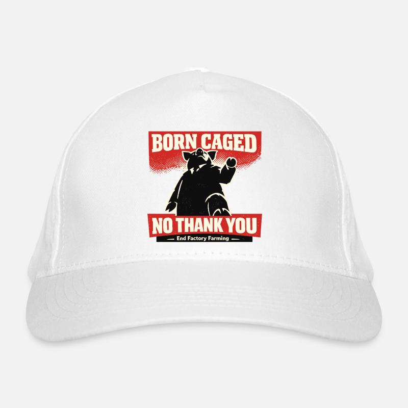 Né pris – Non merci, élevage industriel Casquette classique bio
