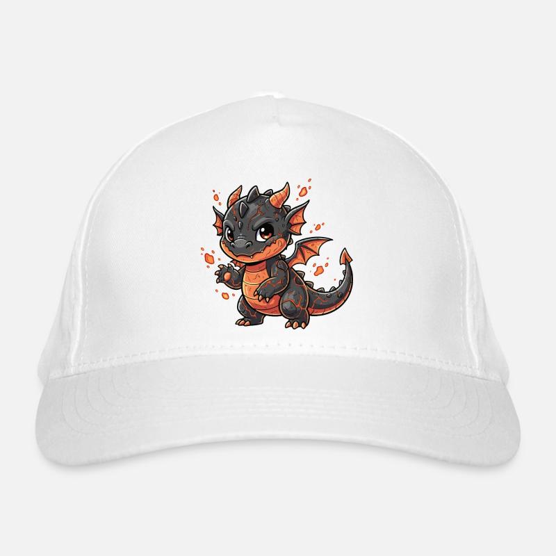 Lava Drache Kuschelheld Bio-Baseballkappe