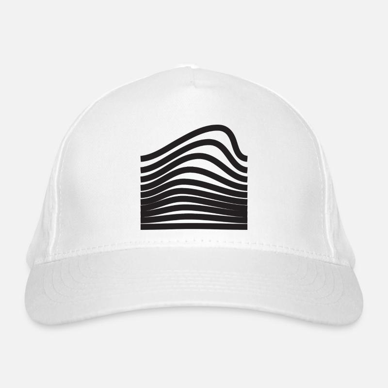 Conception audacieuse des lignes ondulées Casquette classique bio