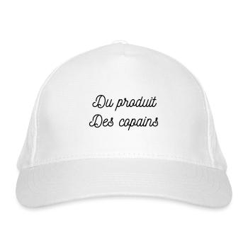 Du produit, des copains - Casquette classique bio - blanc - Devant