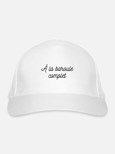 À la baroule complet - Casquette classique bio - blanc