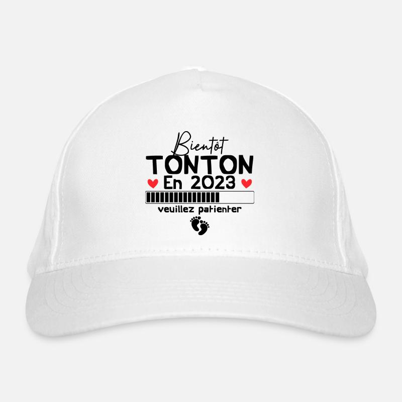 Bientôt tonton en 2023, Cadeau naissance Casquette classique bio