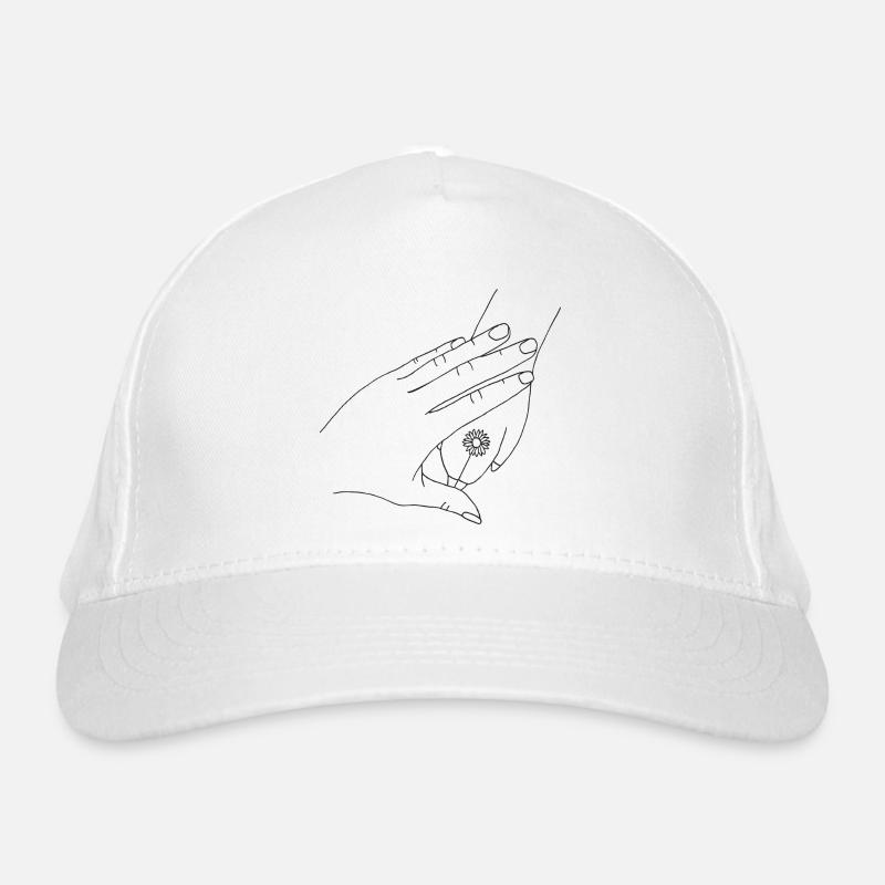 Hand mit Pfote Bio-Baseballkappe