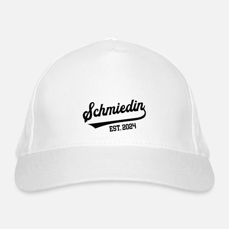 Schmiedin 2024 Beruf Schmied Schmiede Lehre Azubi Bio-Baseballkappe