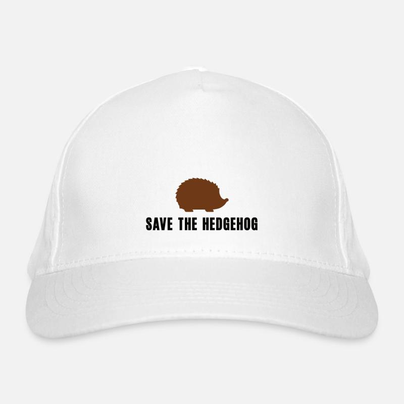Rettet Den Igel Tierschutz Stacheltier Igelmotiv Bio-Baseballkappe