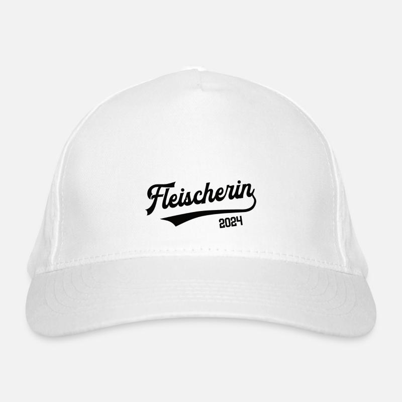 Fleischerin 2024 Beruf Fleischerei Metzgerin Frau Bio-Baseballkappe