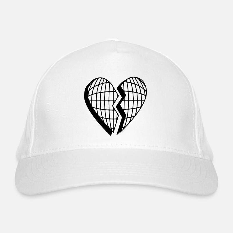 Broken heart Organic Baseball Cap