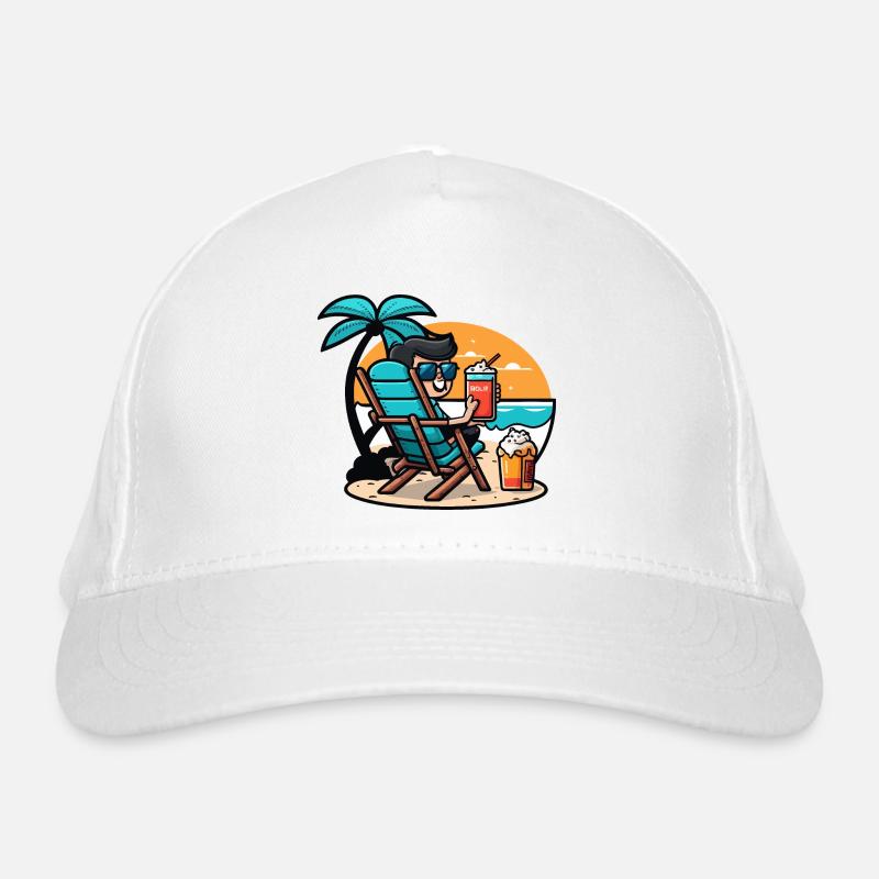 Beachside Relaxation Organic Baseball Cap