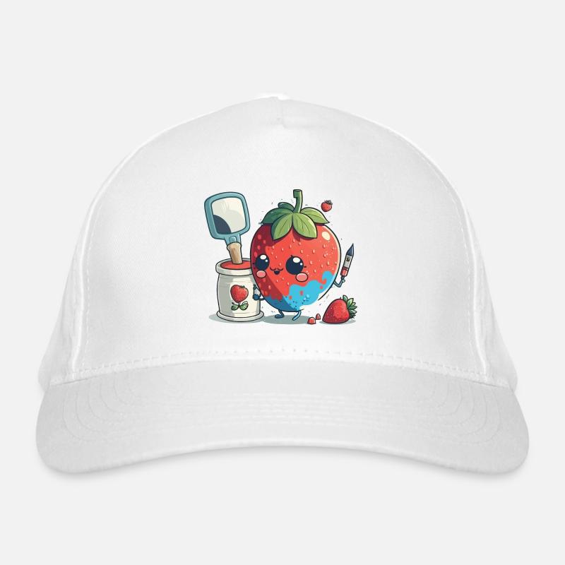 Kreative Pinselstriche Bio-Baseballkappe