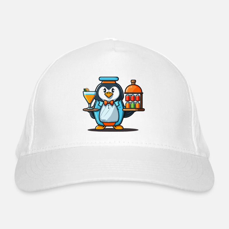 Pinguine gießen Bio-Baseballkappe