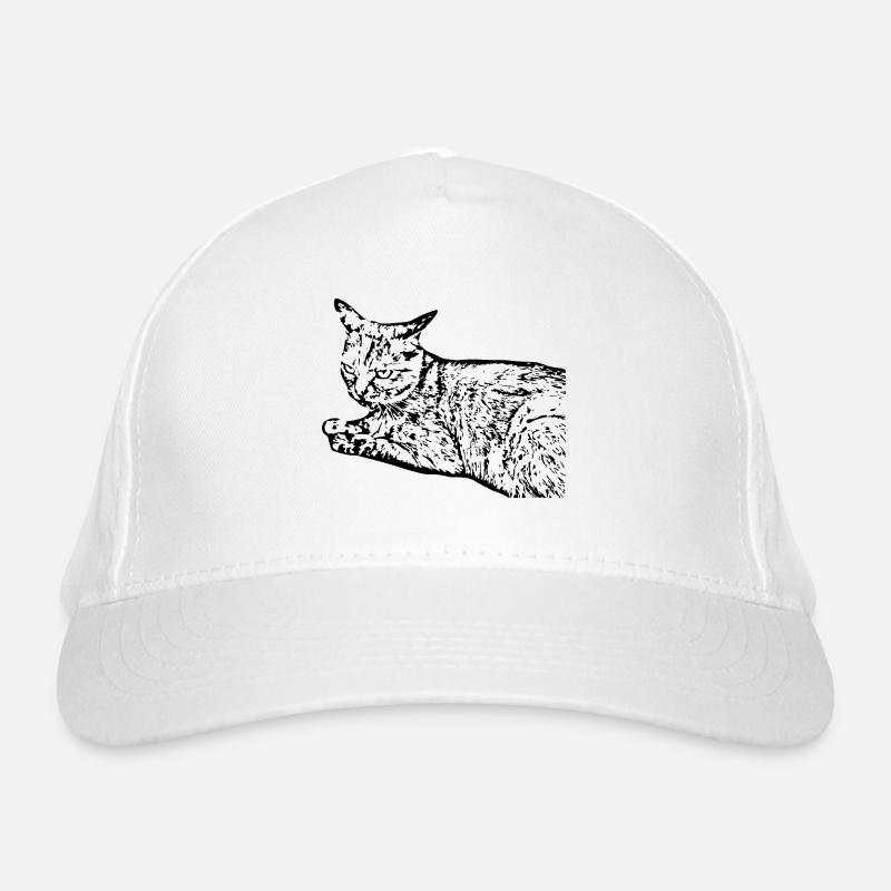 chat noir chat chaton doux cadeau de Noël Casquette classique bio