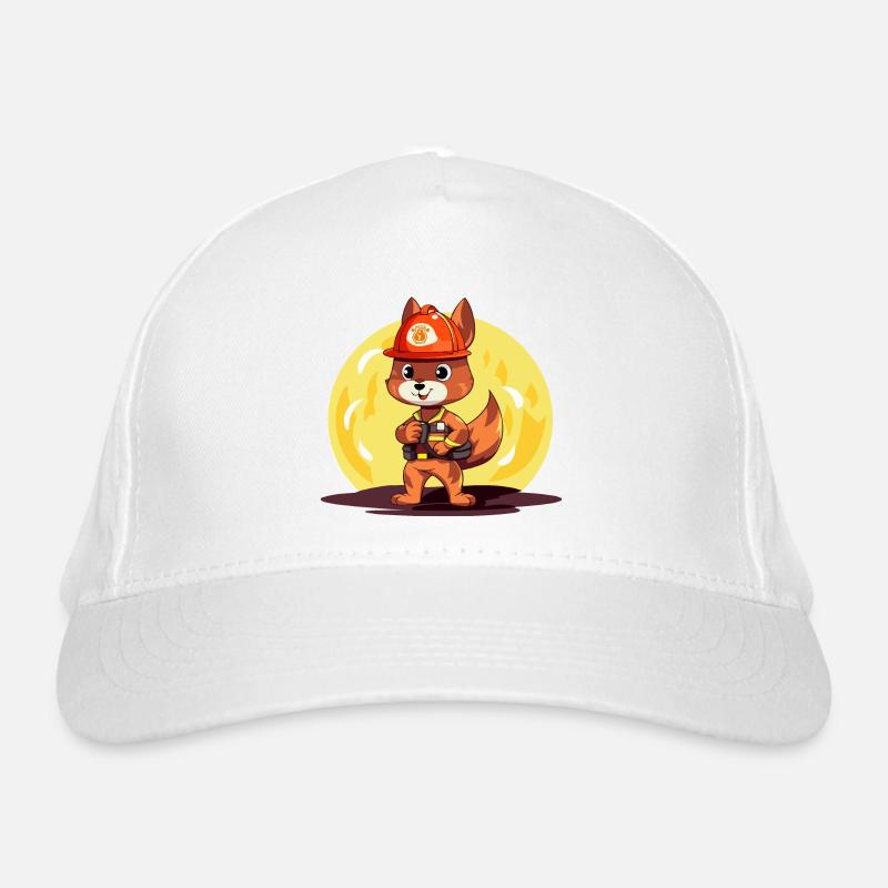 Firefighter Nutkin Organic Baseball Cap