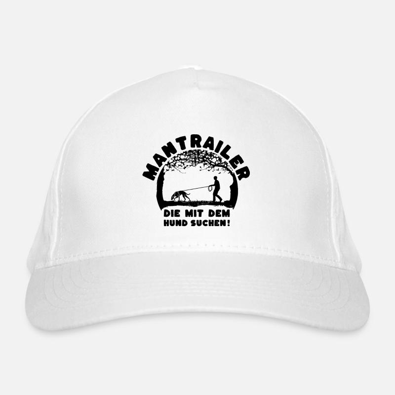 Mantrailer - die mit dem Hund suchen Mann Jagdhund Bio-Baseballkappe