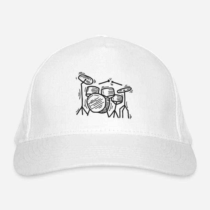 Batterie Schlagzeuger Bio-Baseballkappe