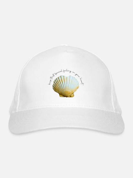 Keep that special feeling in your heart - Bio-Baseballkappe - Weiß