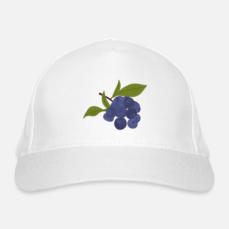 Isolated blueberry Organic Baseball Cap