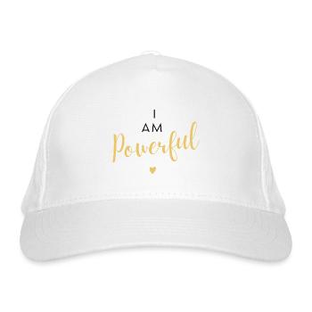 Je suis l’amour de soi puissant - Casquette classique bio - blanc - Devant