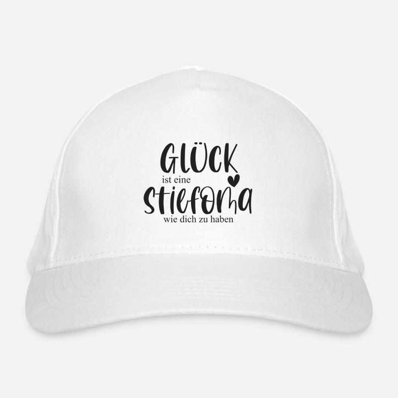 Oma Stiefoma Großmutter Familie Geschenk Glück Bio-Baseballkappe