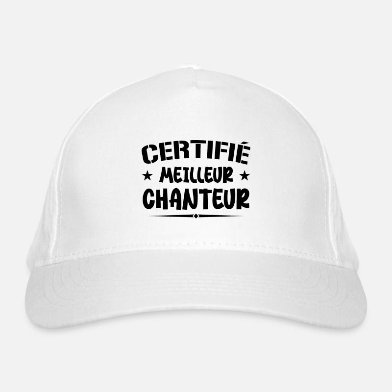 Certified Best Singer - Singer Gift Organic Baseball Cap
