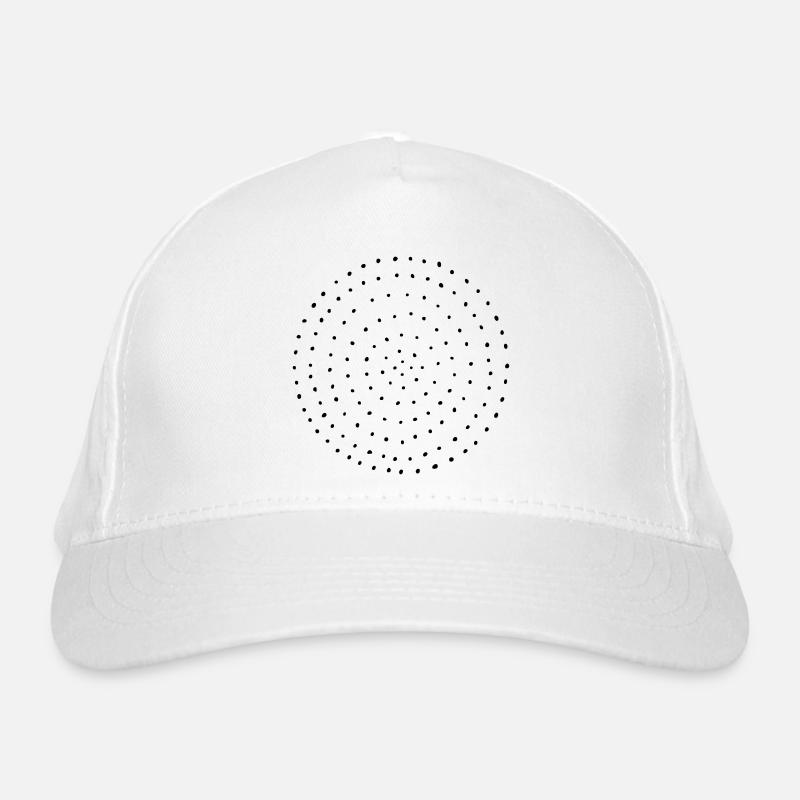 Dotted dots circle dots pattern gift Organic Baseball Cap