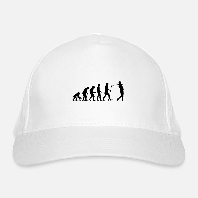 Evolution Golf als Geschenk Bio-Baseballkappe