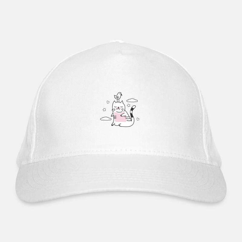 oiseau dans le chat Casquette classique bio
