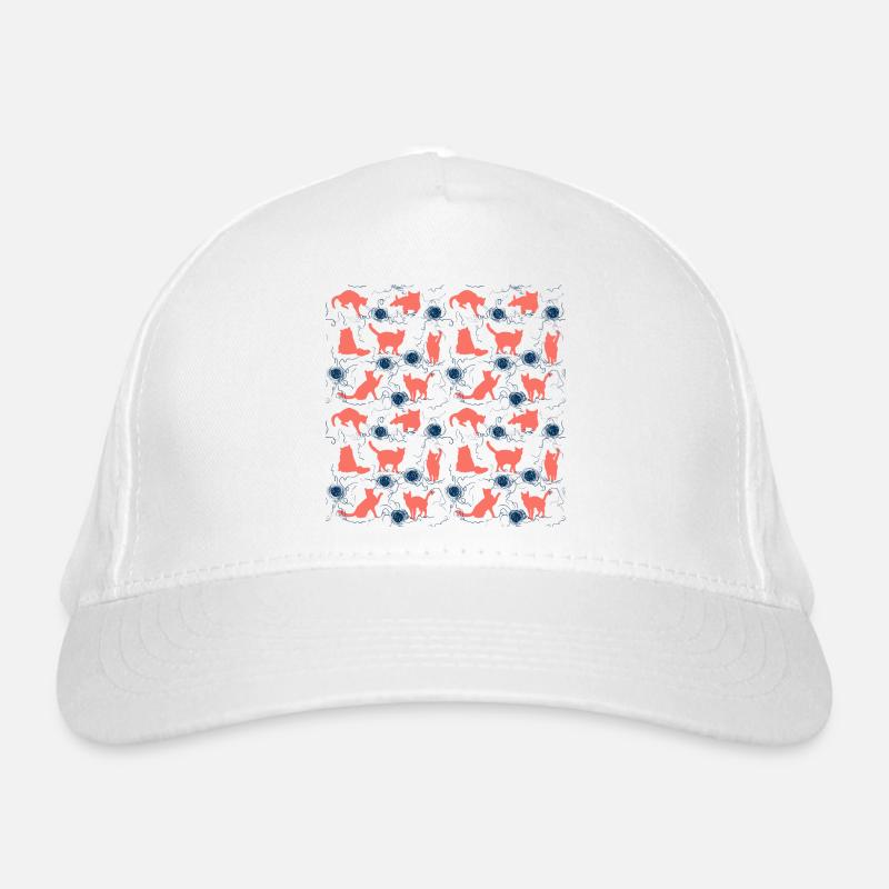 coral kittens Organic Baseball Cap