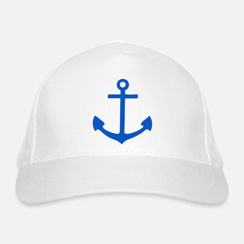 Maritimer Anker Bio-Baseballkappe