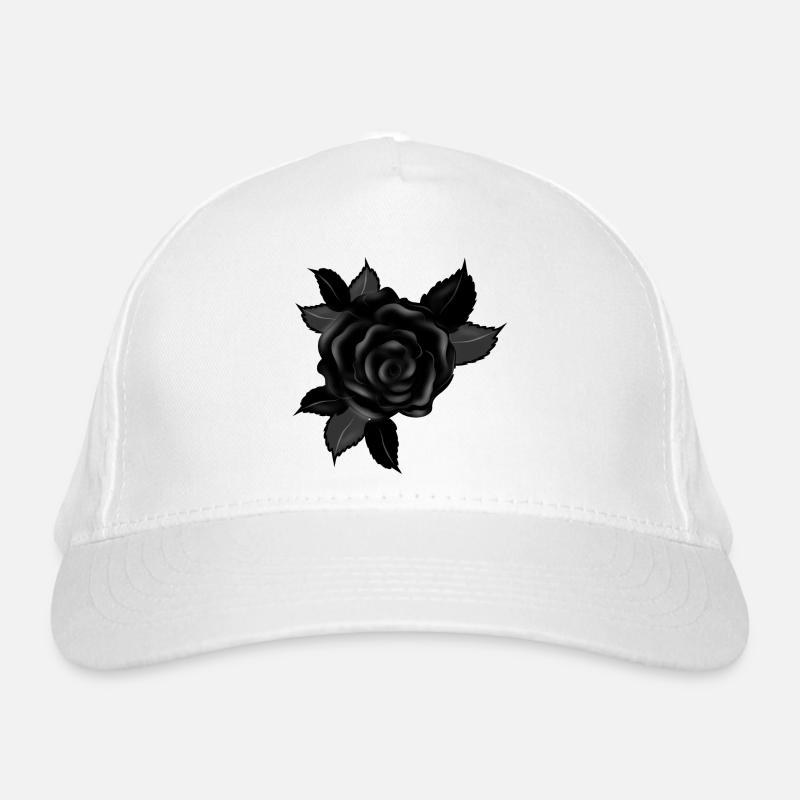 black gothic rose Organic Baseball Cap