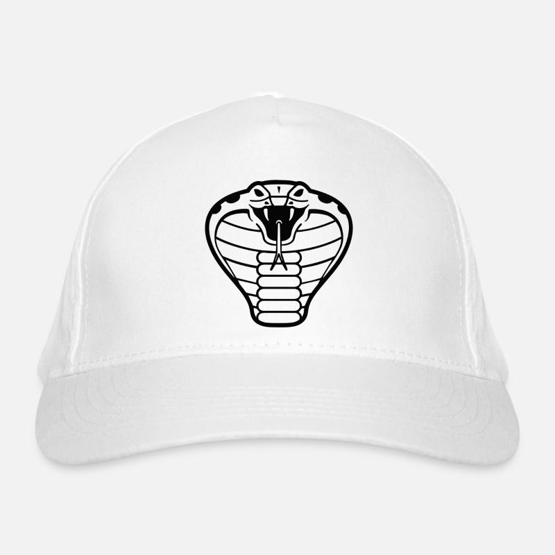 Cobra Snake Design Organic Baseball Cap