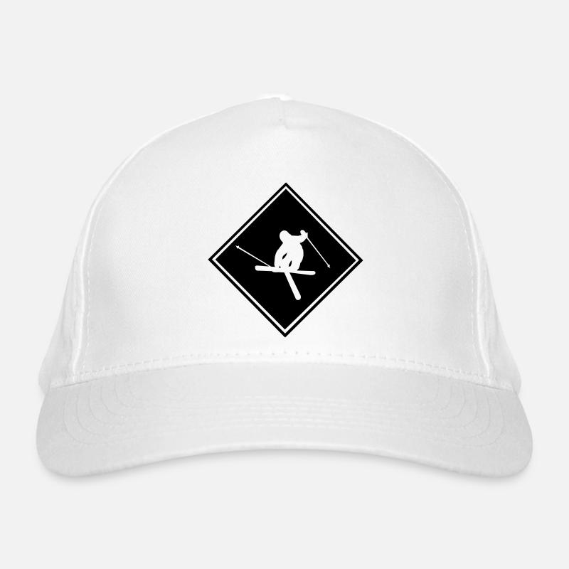 Ski, ski, ski, après-ski, freeski, hiver Casquette classique bio