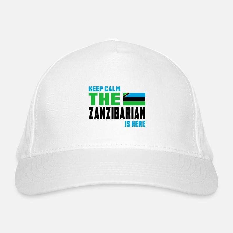 Keep Calm Zanzibar Design / Gift Tanzania Organic Baseball Cap
