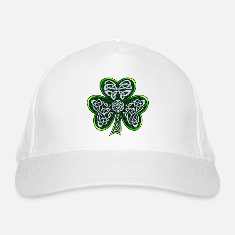 Celtic Shamrock Organic Baseball Cap