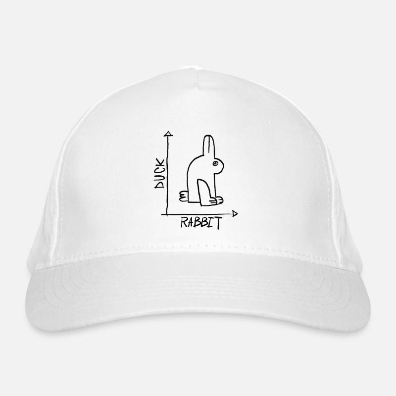 Ente oder Hase Bio-Baseballkappe