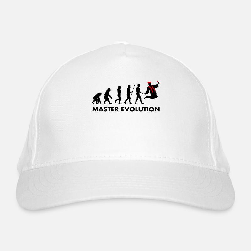 Master evolution exam passed school graduation Organic Baseball Cap