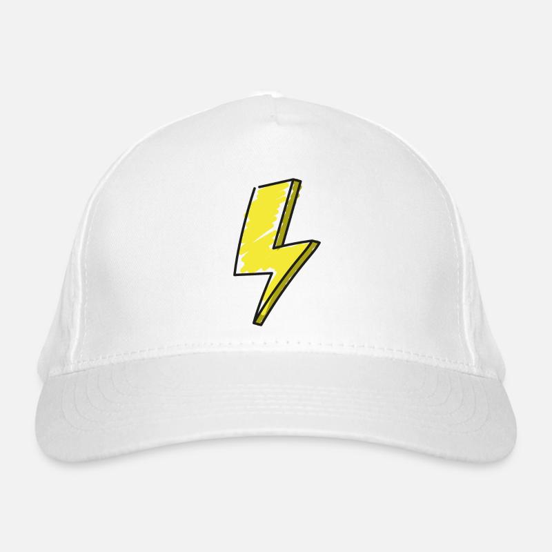 Lightning - illustration Organic Baseball Cap