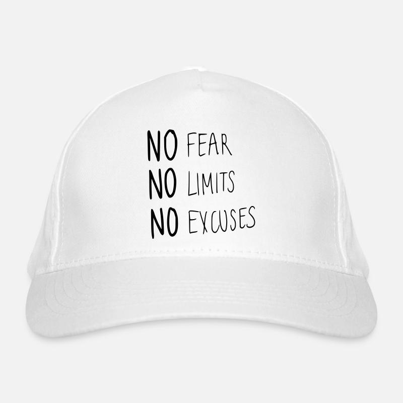 Aucune peur, aucune limite, aucune excuse Casquette classique bio