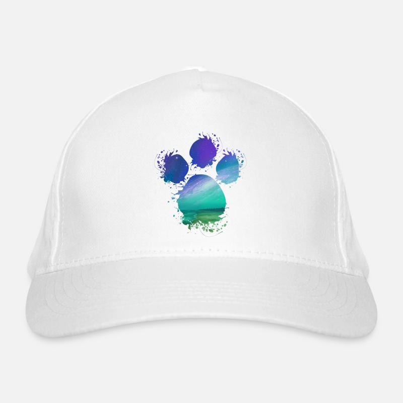 Éclaboussure de patte de chien Northern Lights Casquette classique bio