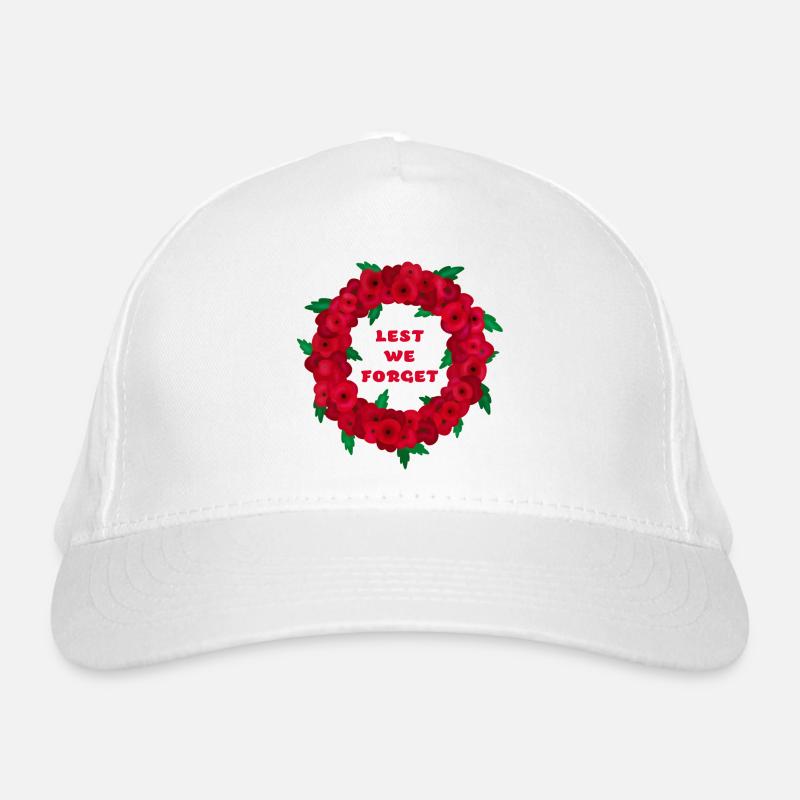 Rememberance Poppies / Lest We Forget Coquelicots Casquette classique bio