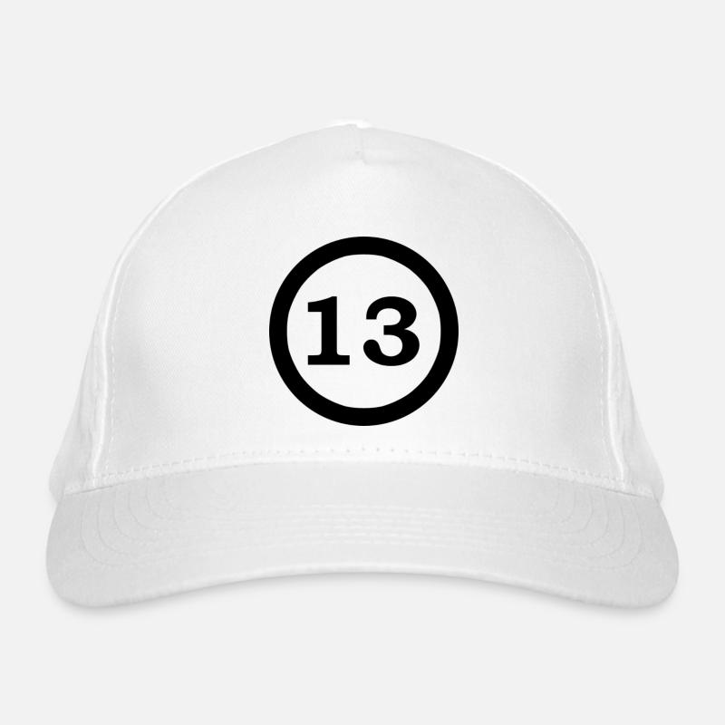 Zahlen Bio-Baseballkappe