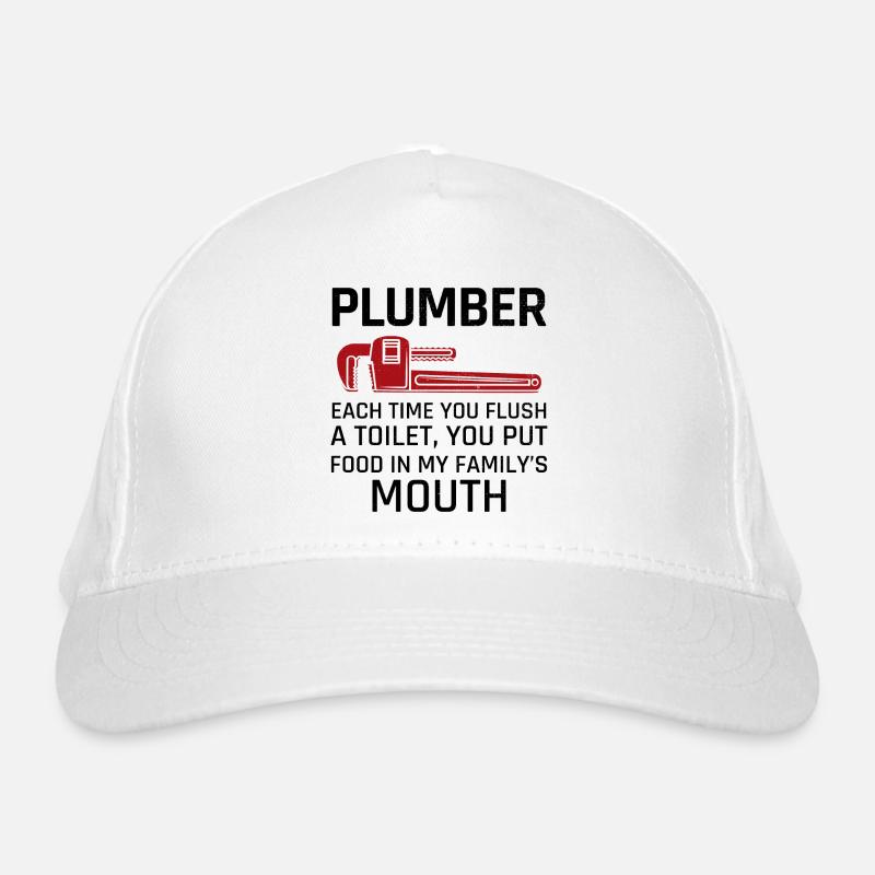 Plombier Plomberie Artisan Pipefitter Blague drôle Casquette classique bio