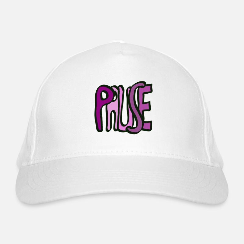 Lettering Pause Organic Baseball Cap