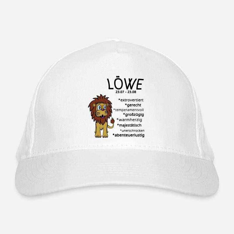Sternzeichen Löwe Bio-Baseballkappe
